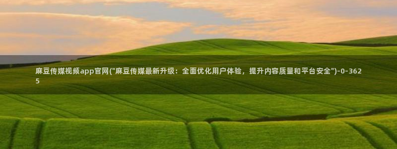 麻豆视频 官方高清：麻豆传媒视频app官网(\