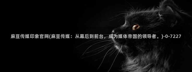 麻豆精选资源：麻豆传媒印象官网(麻豆传媒：从幕后到前